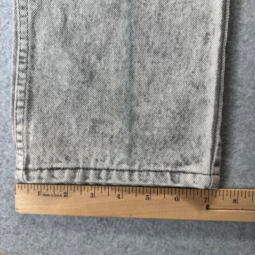 Levi 506 Jeans Mens 30x34 Gray Acid Wash Straight Leg Vintage Made USA 506-0261